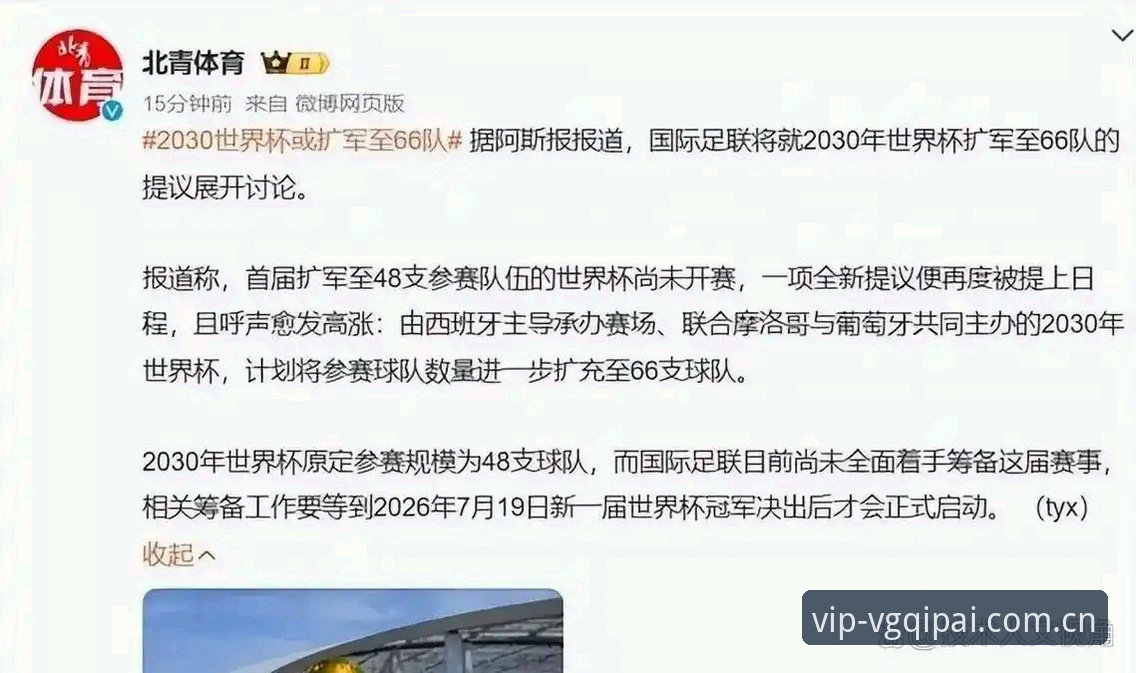 揭秘：世界杯扩军至66队背后的棋牌式博弈
